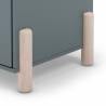 Armario Juvenil Verde Evonne Detalle Top Mueble