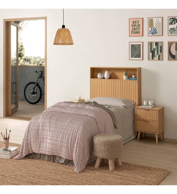 Cabecero Cama 95 Roble Layla Ambiente Top Mueble