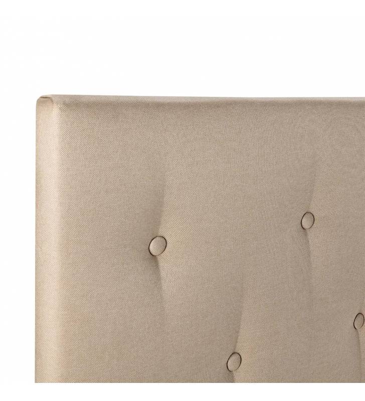 Cabecero de tela color beige Torino 2