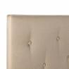 Cabecero de tela color beige Torino 2