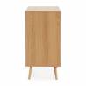 Cómoda 3 Cajones Roble Louise Top Mueble 5