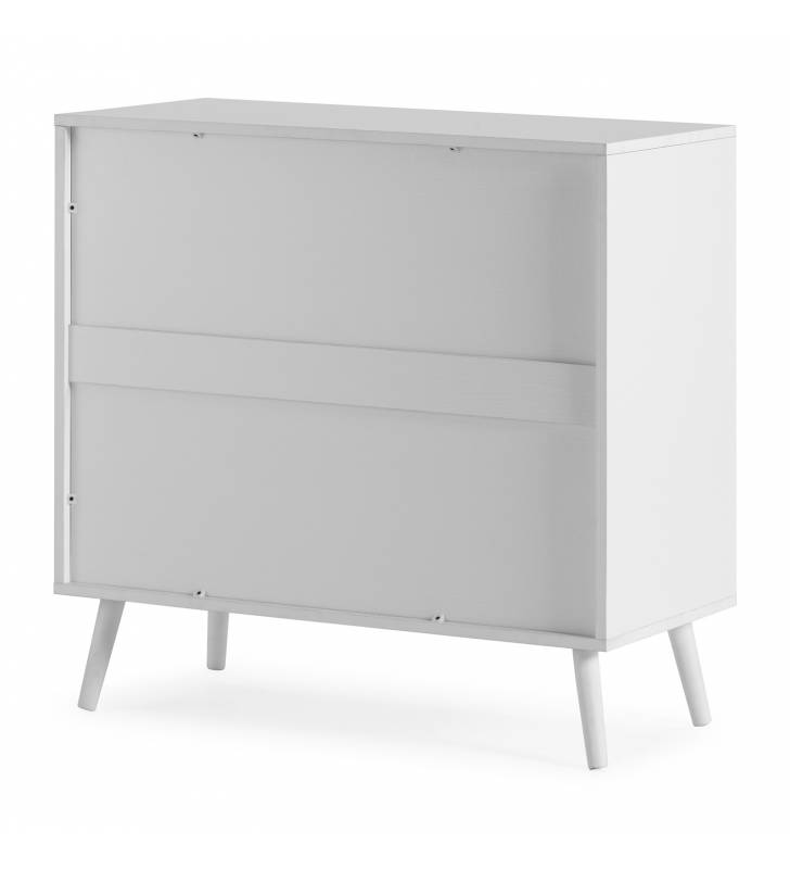 Cómoda 3 Cajones Blanca Louise Top Mueble 5