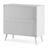 Cómoda 3 Cajones Blanca Louise Top Mueble 5
