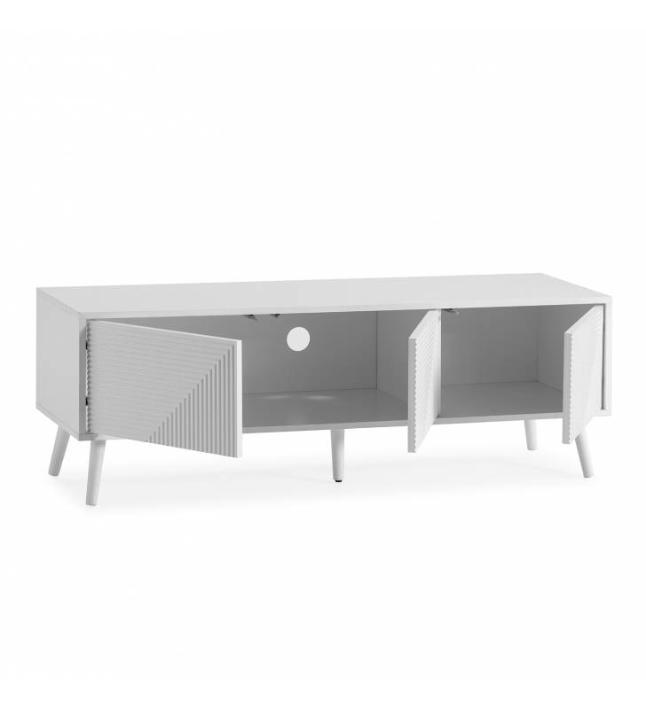Mueble Tv 130 cm Louise blanco Topmueble 4