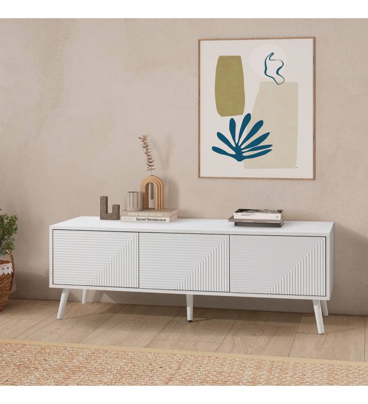 Mueble Tv 130 cm Louise blanco Topmueble