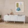 Mueble Tv 130 cm Louise blanco Topmueble