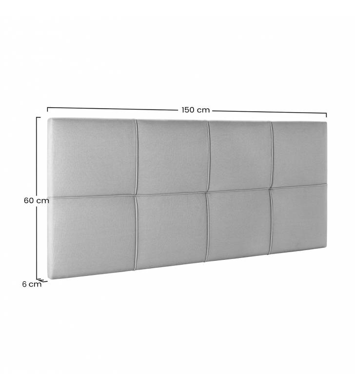 Cabecero de tela 150 Catania beige TopMueble medidas