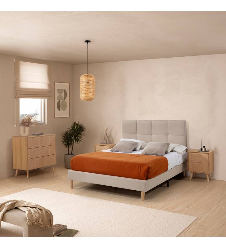Cabecero de tela Catania beige TopMueble 1