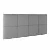 Cabecero de tela Catania gris TopMueble 1