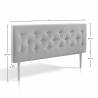 Cabecero Oslo Gris 150 cm Dimensiones Topmueble