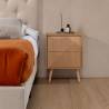 Mesita de Noche Roble Louise Ambiente Top Mueble
