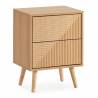 Mesita de Noche Roble Louise Top Mueble