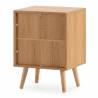 Mesita de Noche Roble Louise Top Mueble 4
