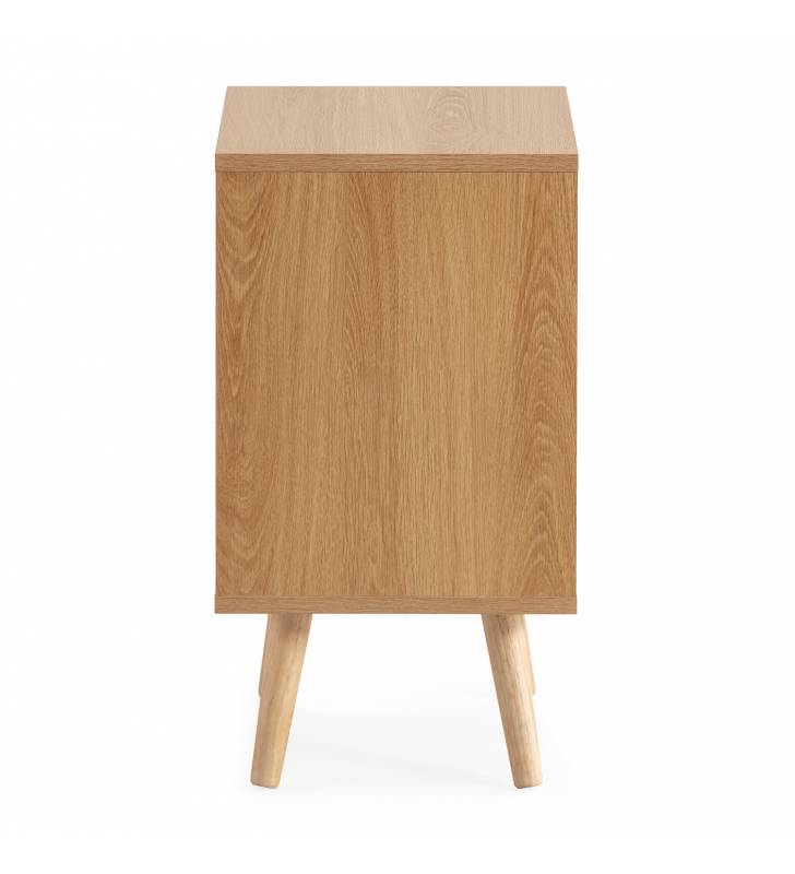 Mesita de Noche Roble Louise Top Mueble 3