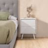 Mesita de Noche Blanco Louise Ambiente Top Mueble