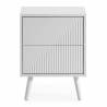 Mesita de Noche Blanco Louise Top Mueble 1