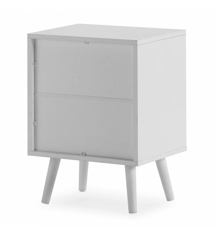 Mesita de Noche Blanco Louise Top Mueble 4