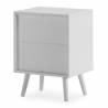Mesita de Noche Blanco Louise Top Mueble 4