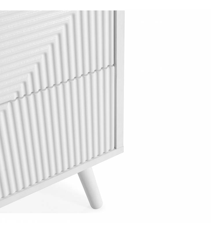 Mesita de Noche Blanco Louise Detalle Top Mueble