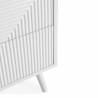 Mesita de Noche Blanco Louise Detalle Top Mueble