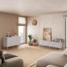Conjunto Aparador y Mueble TV Blanco 160 cm Louise Ambiente Top Mueble