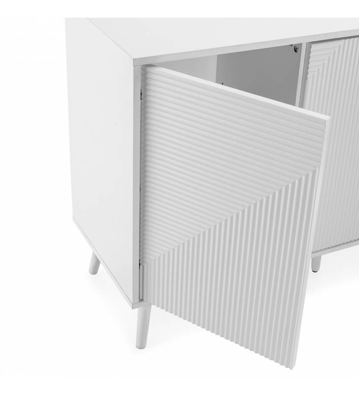 Aparador Blanco Louise Detalle Top Mueble