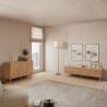 Conjunto Aparador y Mueble TV Roble 160 cm Louise Ambiente Top Mueble