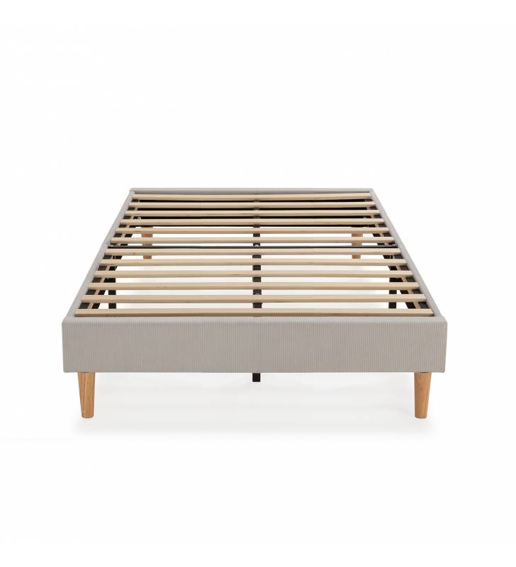 Base Tapizada Gris 90 cm Olbia Top Mueble 1