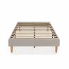 Base Tapizada Gris 90 cm Olbia Top Mueble 1