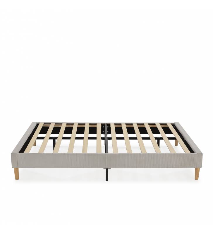 Base Tapizada Gris Olbia Top Mueble 2