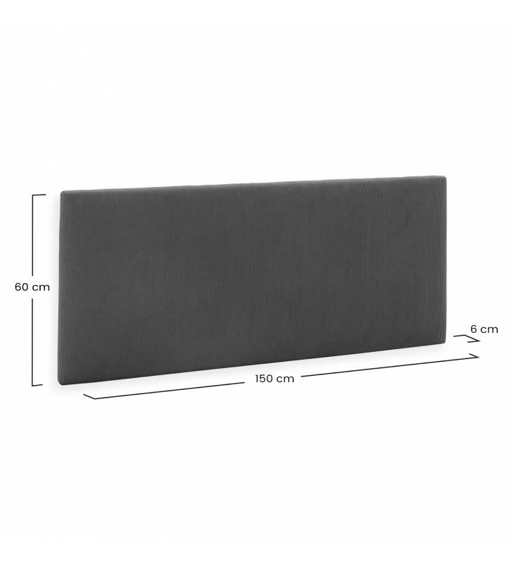 Cabecero Tapizado 150 Teja Olbia Dimensiones Top Mueble