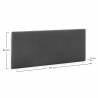 Cabecero Tapizado 150 Teja Olbia Dimensiones Top Mueble