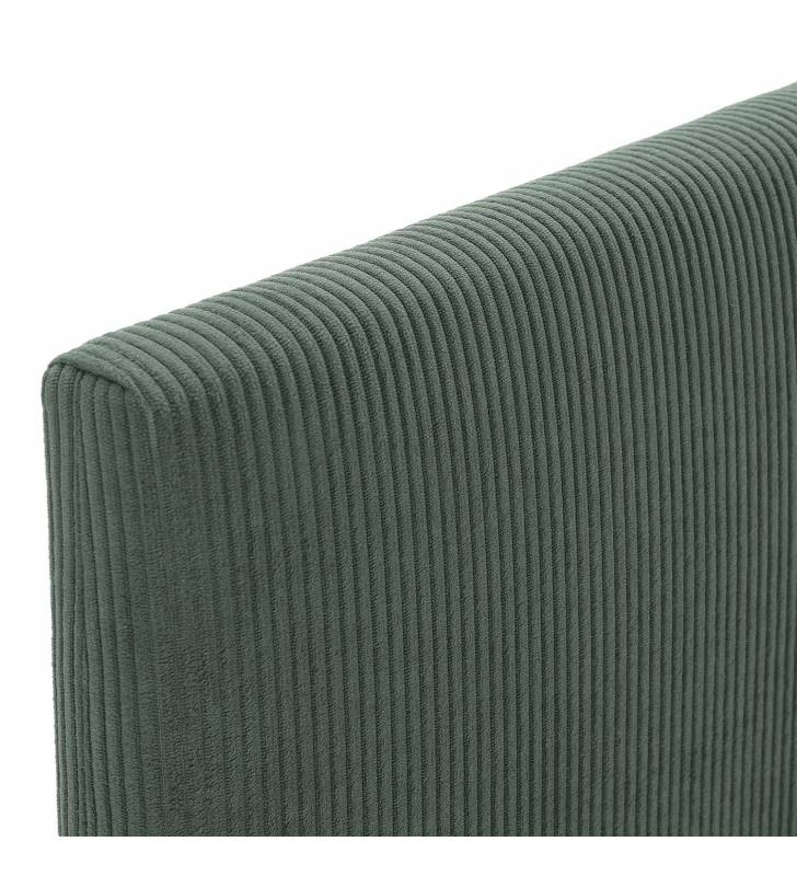 Cabecero Tapizado Verde Olbia Detalle Top Mueble