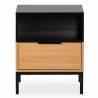 Mesita de Noche Roble Negra 45 cm Candy Top Mueble 2
