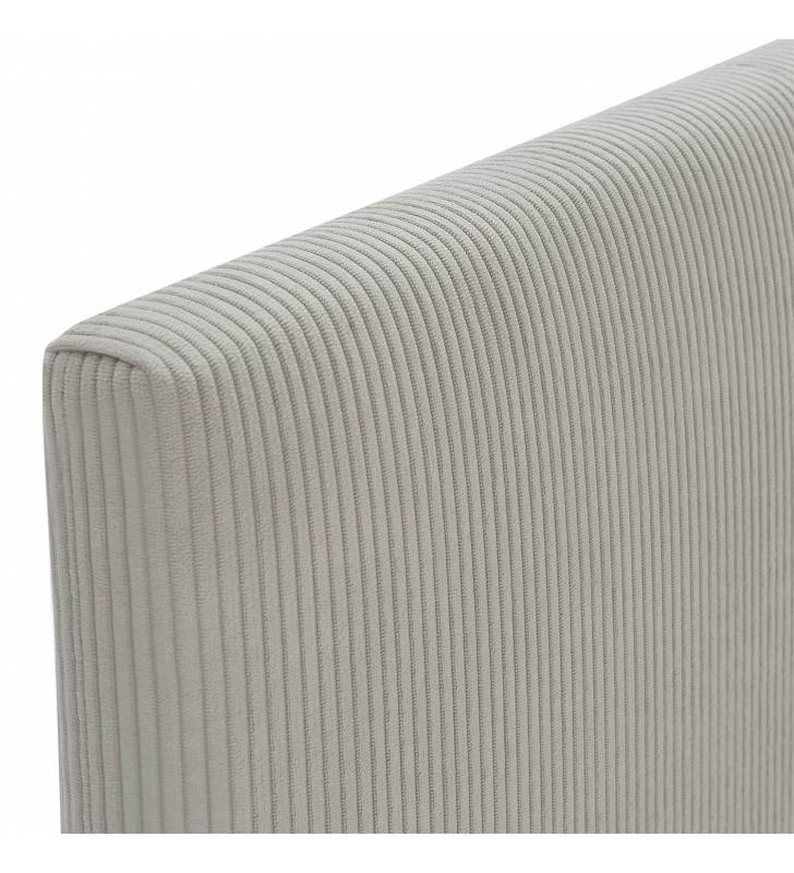 Cabecero Tapizado Gris Detalle Olbia Top Mueble