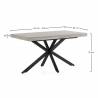 Mesa Extensible Comedor Denver Dimensiones Top Mueble