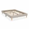 Base Tapizada 140-160 Gris Olbia Top Mueble