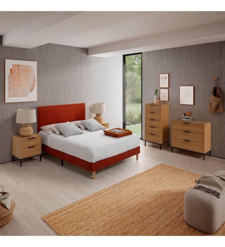 Base Tapizada Teja Olbia Ambiente Top Mueble