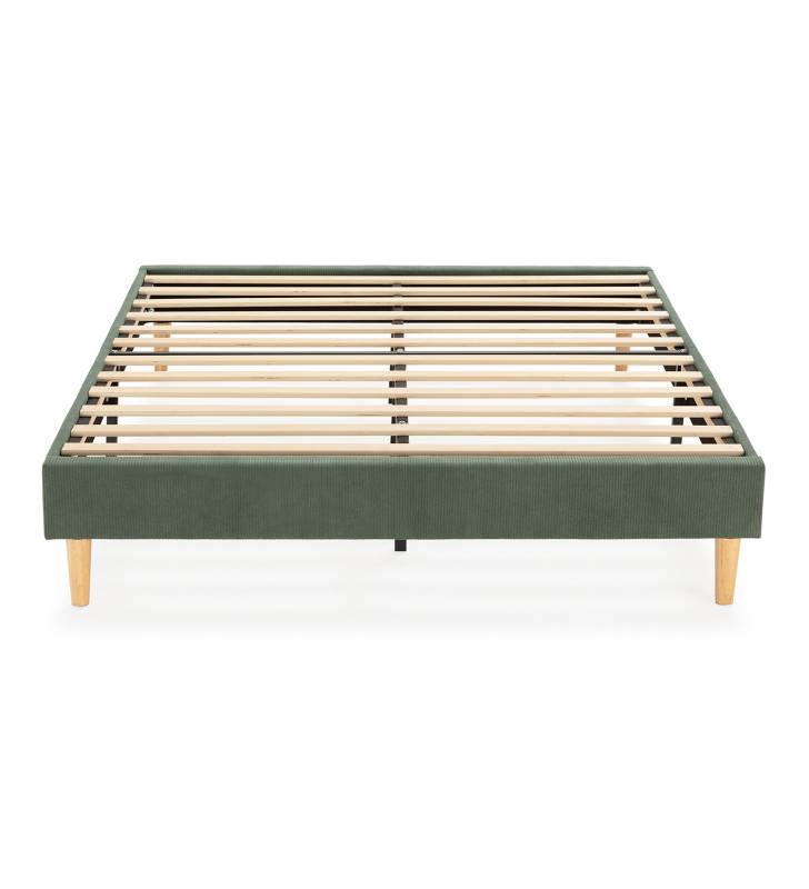 Base Tapizada 140-160 Verde Olbia Top Mueble 2