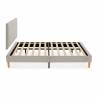 Conjunto Cabecero y Base Tapizada  Gris Olbia Top Mueble 3