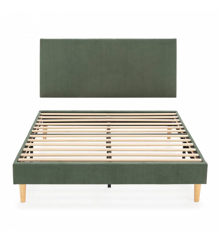 Conjunto Cabecero y Base Tapizada Olbia Verde Topmueble 3