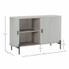 Conjunto aparador y mueble tv 140 cm Carolina Topmueble medidas 1