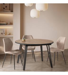 Mesa redonda extensible Harper Ambiente Top Mueble