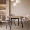 Mesa redonda extensible Harper Ambiente Top Mueble