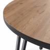 Mesa redonda extensible Harper Detalle Top Mueble