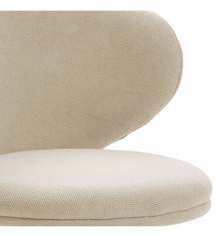 Silla Escritorio Beige con Ruedas Elora Detalle Top Mueble