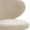 Silla Escritorio Beige con Ruedas Elora Detalle Top Mueble