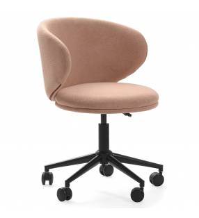 Silla Escritorio Rosa con Ruedas Elora Top Mueble