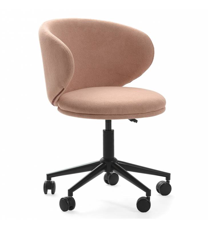 Silla Escritorio Rosa con Ruedas Elora Top Mueble