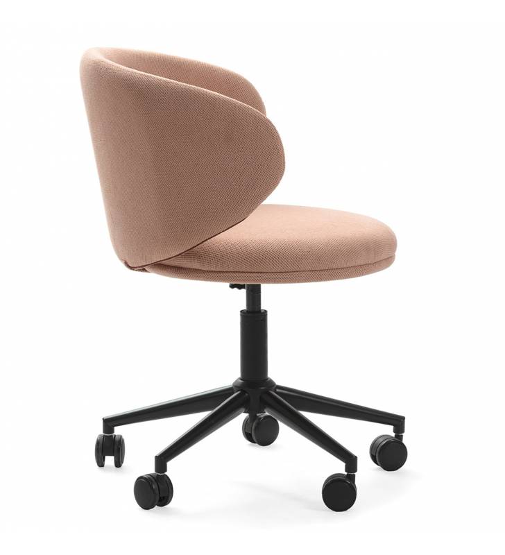 Silla Escritorio Rosa con Ruedas Elora Top Mueble 3